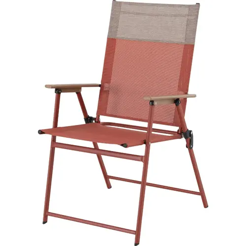 Heavy-Duty Steel Textilene Brick Folding Chair Heavy-Duty Steel Textilene Brick Folding Chair