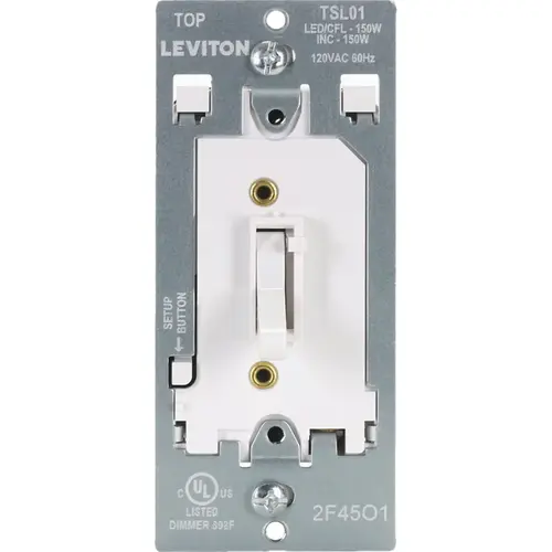 LED/CFL/Incandescent White Slide Dimmer LED/CFL/Incandescent White Slide Dimmer