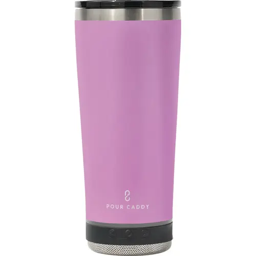 Go Caddy 18 Oz. Pink Insulated Tumbler with Speaker Go Caddy 18 Oz. Pink Insulated Tumbler with Speaker
