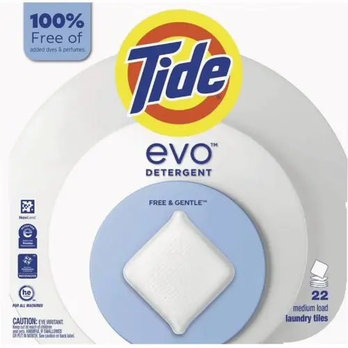 Evo Free & Gentle Laundry Detergent Tiles (22-Count) Evo Free & Gentle Laundry Detergent Tiles (22-Count)