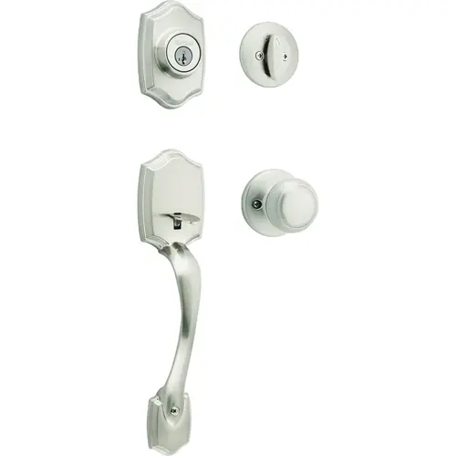 SmartKey Venetian Bronze Belleview Entry Door Handleset with Cove Knob SmartKey Venetian Bronze Belleview Entry Door Handleset with Cove Knob