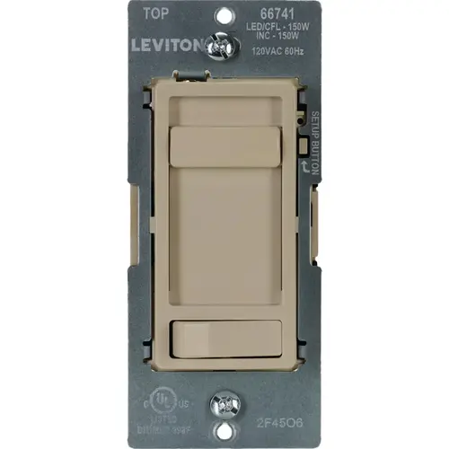 SureSlide LED/CFL Ivory Slide Dimmer SureSlide LED/CFL Ivory Slide Dimmer