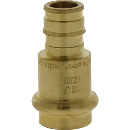 1/2 In. Press x F1960 LF BR PEX Transition Fitting 1/2 In. Press x F1960 LF BR PEX Transition Fitting