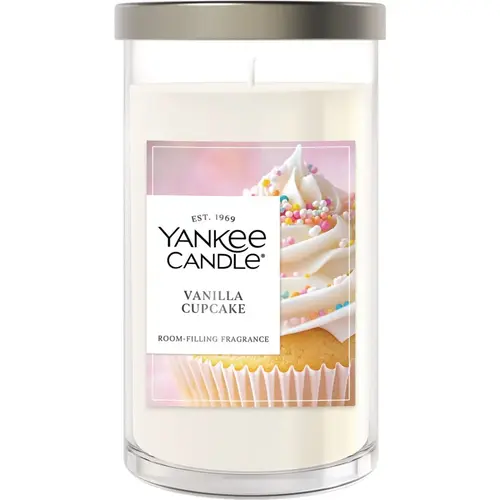 14-1/4 Oz. Vanilla Cupcake Medium Pillar Candle White 14-1/4 Oz. Vanilla Cupcake Medium Pillar Candle White