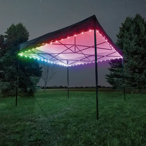 Canopy 40 Ft. Color Select LED Canopy String Light Set Canopy 40 Ft. Color Select LED Canopy String Light Set