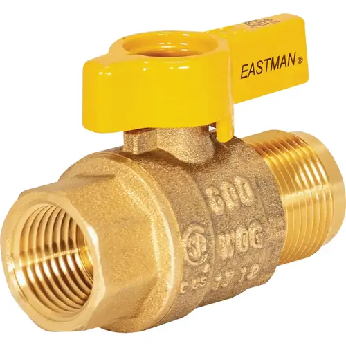 5/8 In. OD Male Flare x 1/2 In. FIP Gas Valve 5/8 In. OD Male Flare x 1/2 In. FIP Gas Valve