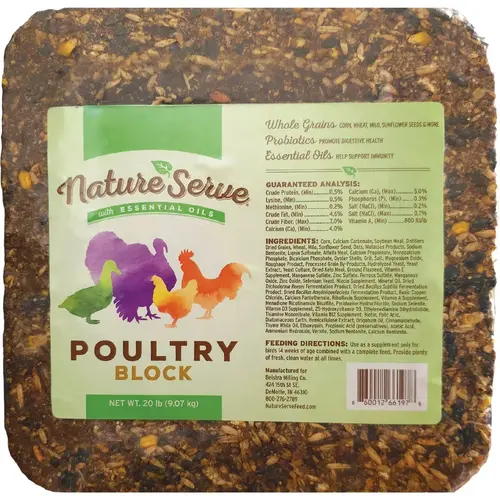 Poultry Block Feed Block For Poultry 20 lb Poultry Block Feed Block For Poultry 20 lb