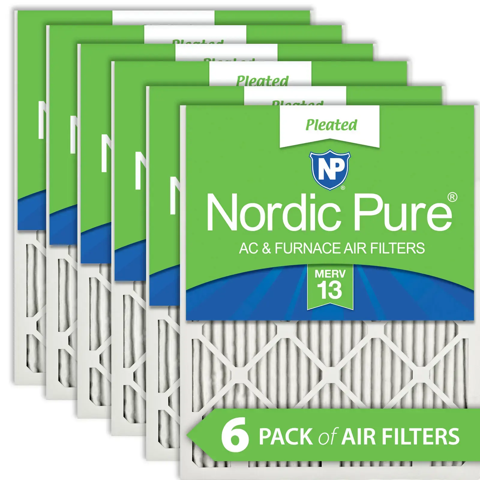 Nordic Pure 17x26x1 Exact MERV 13 AC Furnace Filters 6 Pack 17x26x1ExactCustomM13-6 Nordic Pure 17x26x1 Exact MERV 13 AC Furnace Filters 6 Pack 17x26x1ExactCustomM13-6