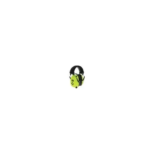 Hearing Protector Ear Muffs, Bluetooth AM/FM Radio, Hi-Vis Green, 23 dB NRR Hearing Protector Ear Muffs, Bluetooth AM/FM Radio, Hi-Vis Green, 23 dB NRR