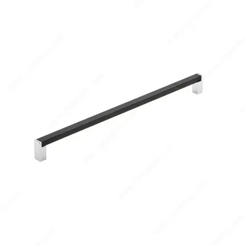 Modern Metal Pull - 801 Matte Black / Chrome Modern Metal Pull - 801 Matte Black / Chrome