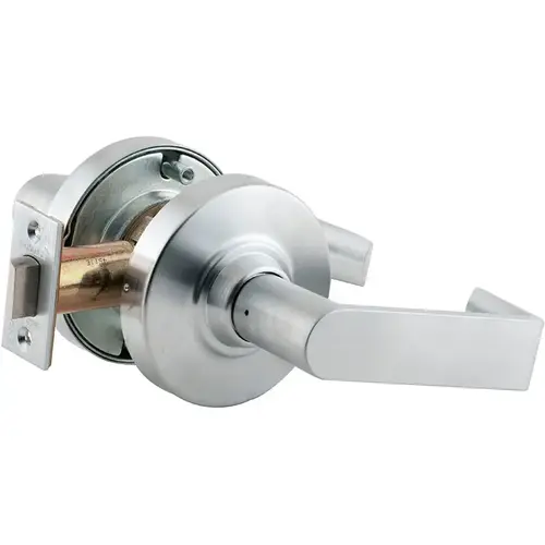 Grade 1 Passage Latch, Rhodes Lever, Non-Keyed, Extended Equally for 3 In. Door, Satin Chrome Finish, Non-handed Satin Chrome Grade 1 Passage Latch, Rhodes Lever, Non-Keyed, Extended Equally for 3 In. Door, Satin Chrome Finish, Non-handed Satin Chrome