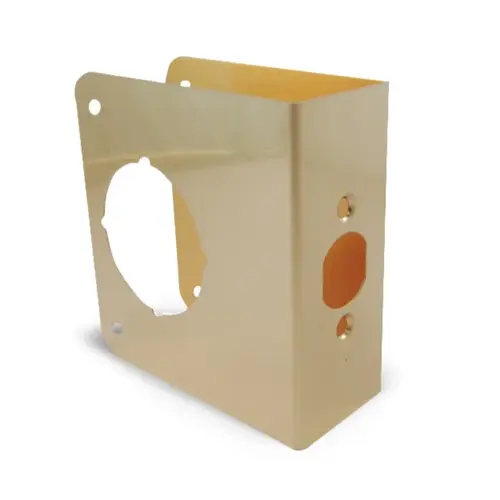 Door Reinforcer Standard 3-7/8" x 4-1/2" Polished Brass Door Reinforcer Standard 3-7/8" x 4-1/2" Polished Brass