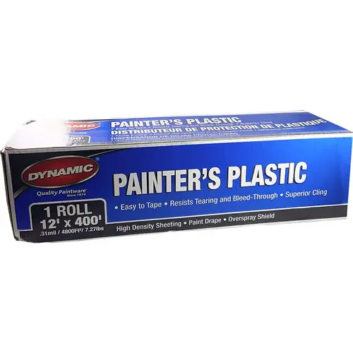 12 ft X 400 ft High Density Painter's Plastic 12 ft X 400 ft High Density Painter's Plastic