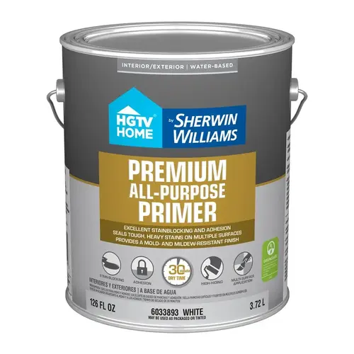 HGTV Home by Sherwin-Williams Premium All-Purpose Primer, White, 1-Gallon HGTV Home by Sherwin-Williams Premium All-Purpose Primer, White, 1-Gallon