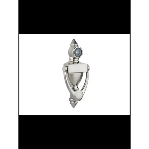 Door Knocker 4" with 160 degree Viewer Satin Nickel Door Knocker 4" with 160 degree Viewer Satin Nickel