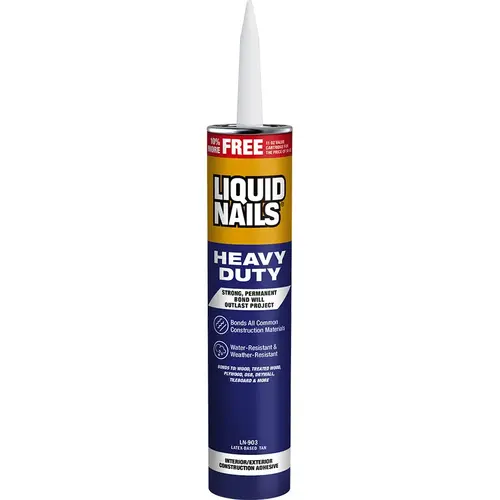 Liquid Nails Heavy-Duty Construction Adhesive 10 oz Liquid Nails Heavy-Duty Construction Adhesive 10 oz