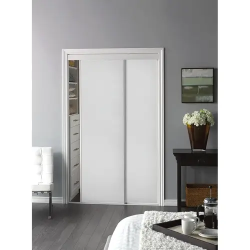 Bypass Flush Sliding Door White 60" x 80" Bypass Flush Sliding Door White 60" x 80"