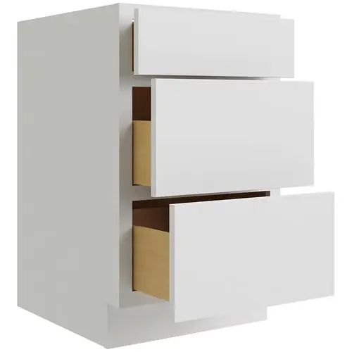 Reliabilt Parkstone White Drawer Base Cabinet, 24-in W Reliabilt Parkstone White Drawer Base Cabinet, 24-in W