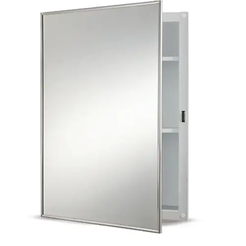 Recessed Mount Medicine Cabinet Framed Mirror 16" x 22" Recessed Mount Medicine Cabinet Framed Mirror 16" x 22"