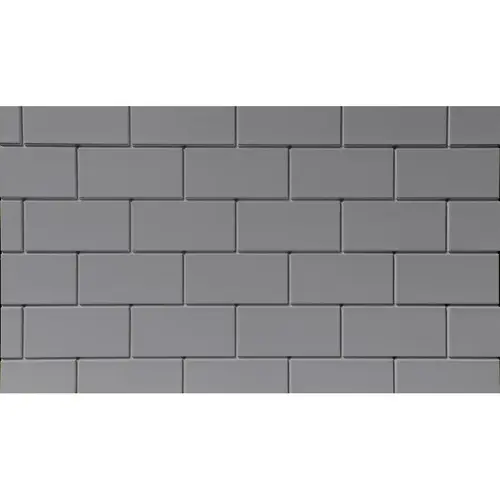 Six3 Backsplash Tile Board, 19-in x 47-in x 1/4-in Passive Gray Panel, Pack of 5 Six3 Backsplash Tile Board, 19-in x 47-in x 1/4-in Passive Gray Panel, Pack of 5