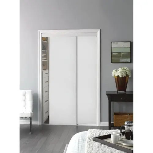 Bypass Flush Sliding Door White 48" x 80" Bypass Flush Sliding Door White 48" x 80"