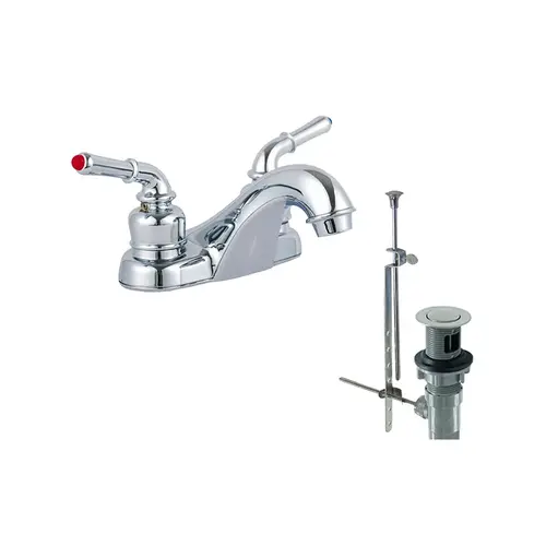 Dominion Non-Metallic Chrome Lavatory Faucet with Pop-Up Dominion Non-Metallic Chrome Lavatory Faucet with Pop-Up