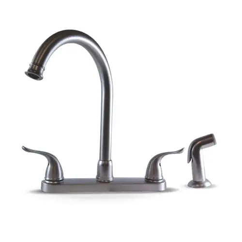 Banner Brushed Nickel Kitchen Faucet with Spray Banner Brushed Nickel Kitchen Faucet with Spray