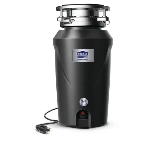 Project Source Professional 3/4HP Slim-Line Disposer with Cord Project Source Professional 3/4HP Slim-Line Disposer with Cord