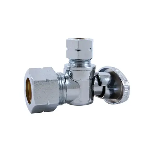 1/4 Turn Angle Stop 1/2-in Comp x 3/8" Comp 1/4 Turn Angle Stop 1/2-in Comp x 3/8" Comp