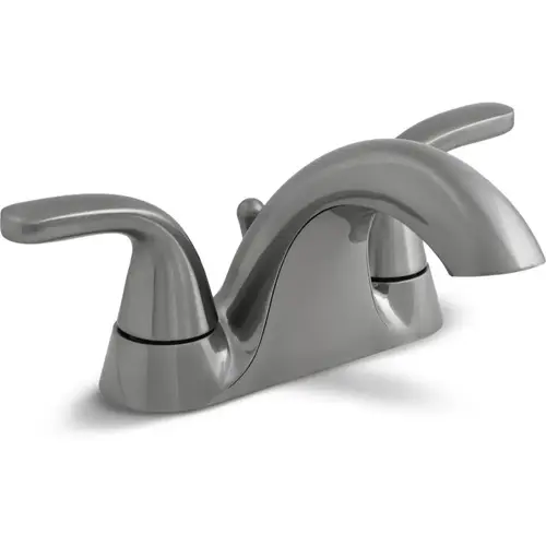 Earth Luxe 2-Handle Lavatory Faucet with 50/50 Pop-Up, Brushed Nickel Earth Luxe 2-Handle Lavatory Faucet with 50/50 Pop-Up, Brushed Nickel