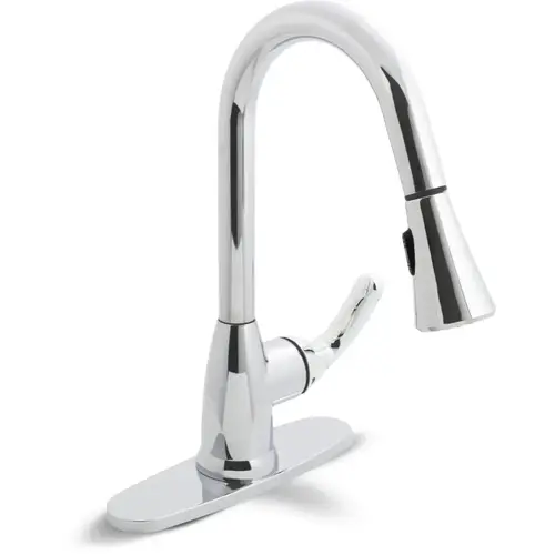 Niagara Earth Luxe Pull-Down Spout Kitchen Faucet, Chrome Niagara Earth Luxe Pull-Down Spout Kitchen Faucet, Chrome