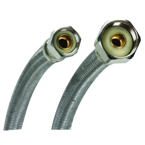 Fluidmaster Stainless Faucet Supply Line 3/8" Comp x 1/2" IPS x 12" Fluidmaster Stainless Faucet Supply Line 3/8" Comp x 1/2" IPS x 12"