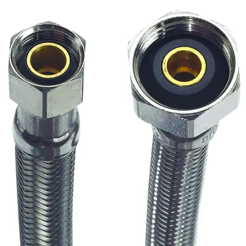 Stainless Steel Faucet Supply Line 3/8" Comp X 1/2" IPS X 16" Stainless Steel Faucet Supply Line 3/8" Comp X 1/2" IPS X 16"