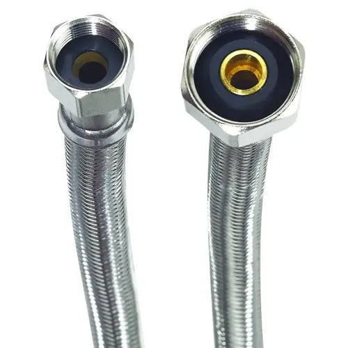 Stainless Steel Faucet Supply Line 3/8" Flare x 1/2" IPS x 20" Stainless Steel Faucet Supply Line 3/8" Flare x 1/2" IPS x 20"