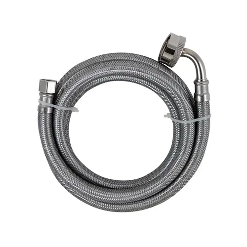 72" Stainless Dishwasher Supply Line with Female Hose Thread 72" Stainless Dishwasher Supply Line with Female Hose Thread