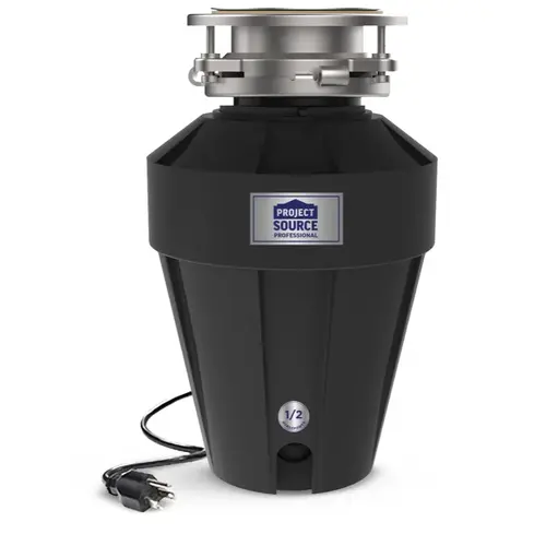 Project Source Professional Mid Duty 1/2HP Disposer with Cord Project Source Professional Mid Duty 1/2HP Disposer with Cord