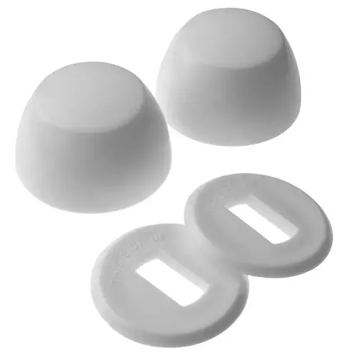 2 Piece Plastic Toilet Bolt Caps 2 Piece Plastic Toilet Bolt Caps