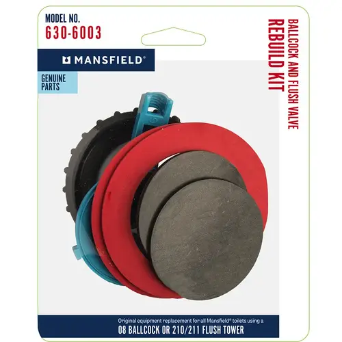 Mansfield Ballcock and Flush Valve Rebuild Kit Mansfield Ballcock and Flush Valve Rebuild Kit