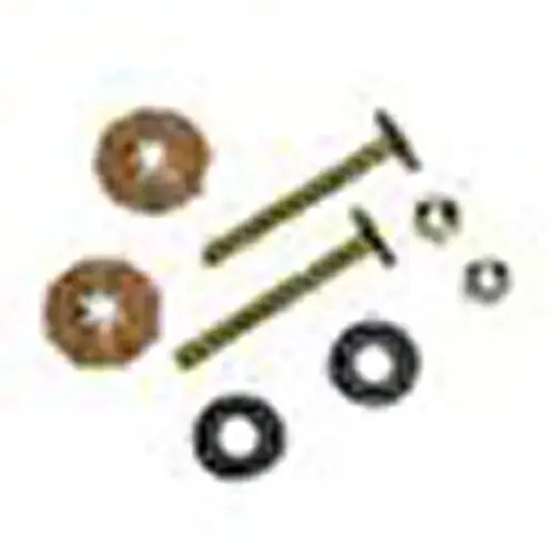 Johni Quick 1/4-in x 2 1/4-in Bolts Brass Toilet Hardware Kit Johni Quick 1/4-in x 2 1/4-in Bolts Brass Toilet Hardware Kit