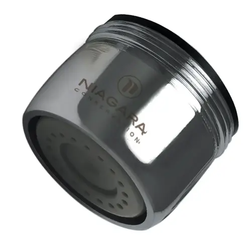 AM Conservation Dual Thread Aerator 0.5 GPM Chrome Pack of 6 AM Conservation Dual Thread Aerator 0.5 GPM Chrome Pack of 6