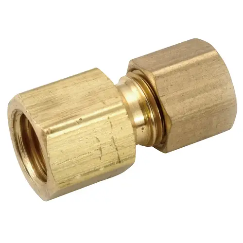 Brass Compression Adapter 3/8" Flare x 3/8" Compression Brass Compression Adapter 3/8" Flare x 3/8" Compression