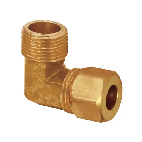 Brass Male Elbow 3/8" MIP x 1/2" Compression Brass Male Elbow 3/8" MIP x 1/2" Compression