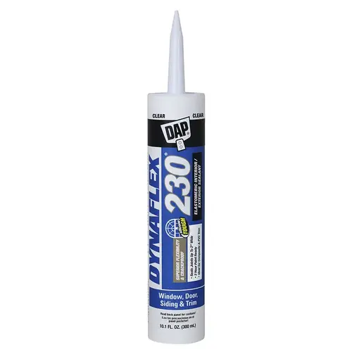 Dap DYNAFLEX 230 Premium Caulk Clear 10.1 oz Dap DYNAFLEX 230 Premium Caulk Clear 10.1 oz
