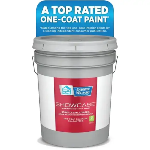 HGTV Home by Sherwin-Williams Showcase Semi-Gloss Ultra White Tintable Acrylic Interior Paint & Primer, 5-Gallon HGTV Home by Sherwin-Williams Showcase Semi-Gloss Ultra White Tintable Acrylic Interior Paint & Primer, 5-Gallon