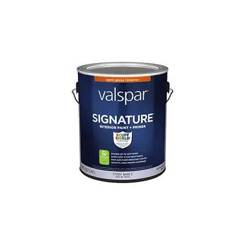 Valspar Signature Interior Paint Semi-Gloss Base C One Gallon 8001-43G Valspar Signature Interior Paint Semi-Gloss Base C One Gallon 8001-43G