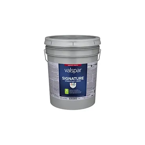Valspar Signature Interior Paint Eggshell Ultra White/Base A Five Gallons HGSW9111 Valspar Signature Interior Paint Eggshell Ultra White/Base A Five Gallons HGSW9111