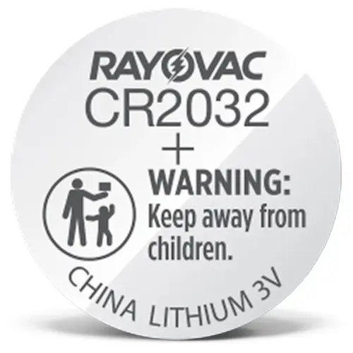 Rayovac 2032 Size 3V Lithium Coin Cell Battery, Pack of 4 Rayovac 2032 Size 3V Lithium Coin Cell Battery, Pack of 4