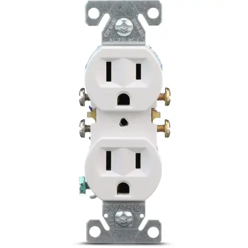 Eaton 15A 125V White Duplex Outlet, Pack of 10 Eaton 15A 125V White Duplex Outlet, Pack of 10