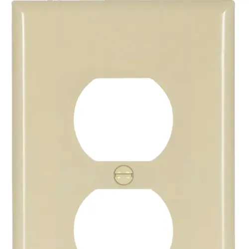 Eaton 1-Gang Midsize Ivory Thermoplastic Duplex Wall Plate, Pack of 25 Eaton 1-Gang Midsize Ivory Thermoplastic Duplex Wall Plate, Pack of 25