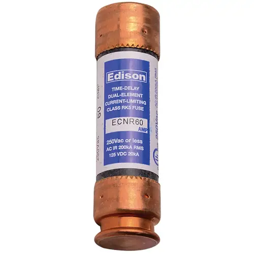 60 Amp Time Delay Cartridge Fuse RK-5 60 Amp Time Delay Cartridge Fuse RK-5